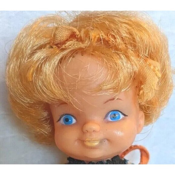 Miss Muffet Doll 1968 Kutter Blonde Nursery Rhyme Lil Arnold Hong Kong Vtg Boxed - Picture 4 of 13